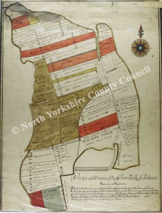 Historic inclosure map of Fadmoor 1763